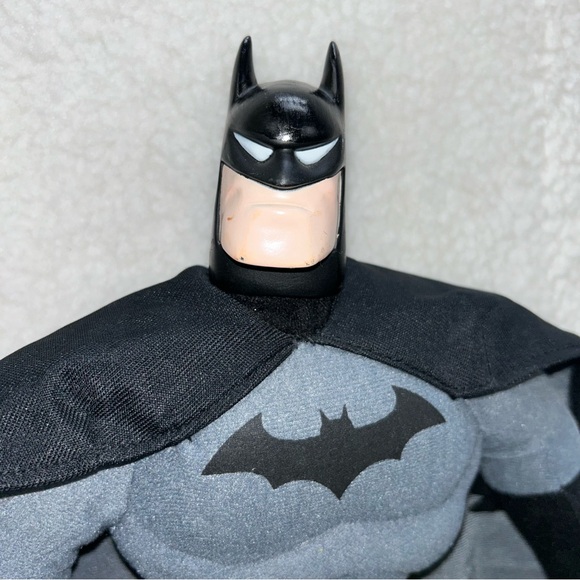 Batman plush doll 17" Justice League plush body plastic head READ - Picture 7 of 15
